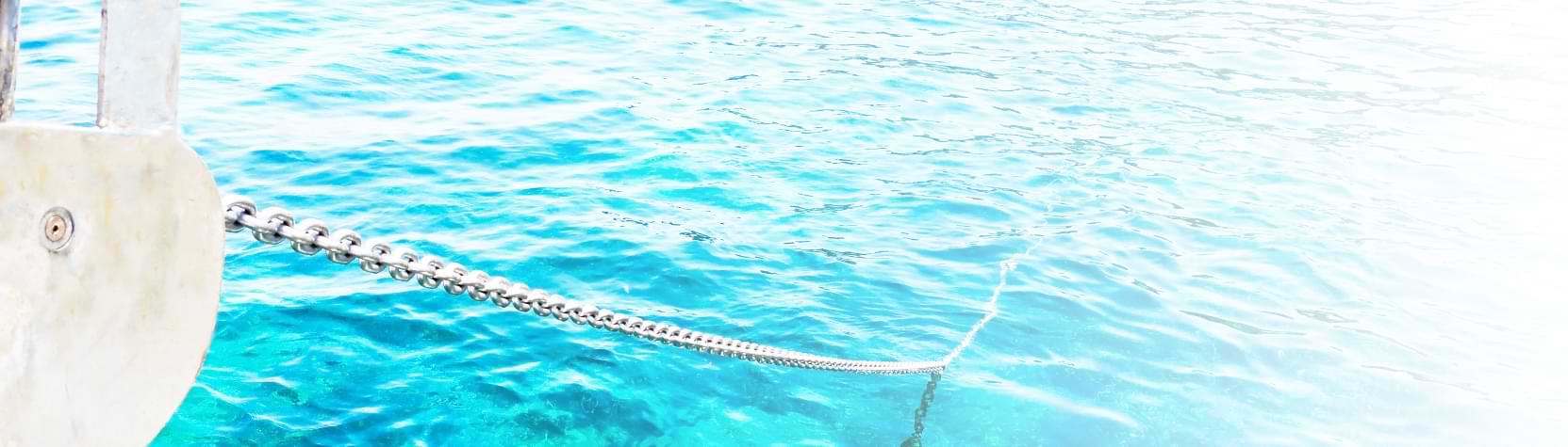 Anchor chain and marine deck equipment